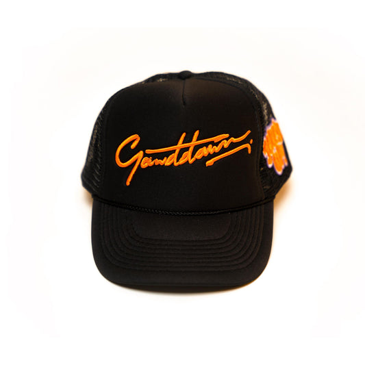 Black/Orange Trucker