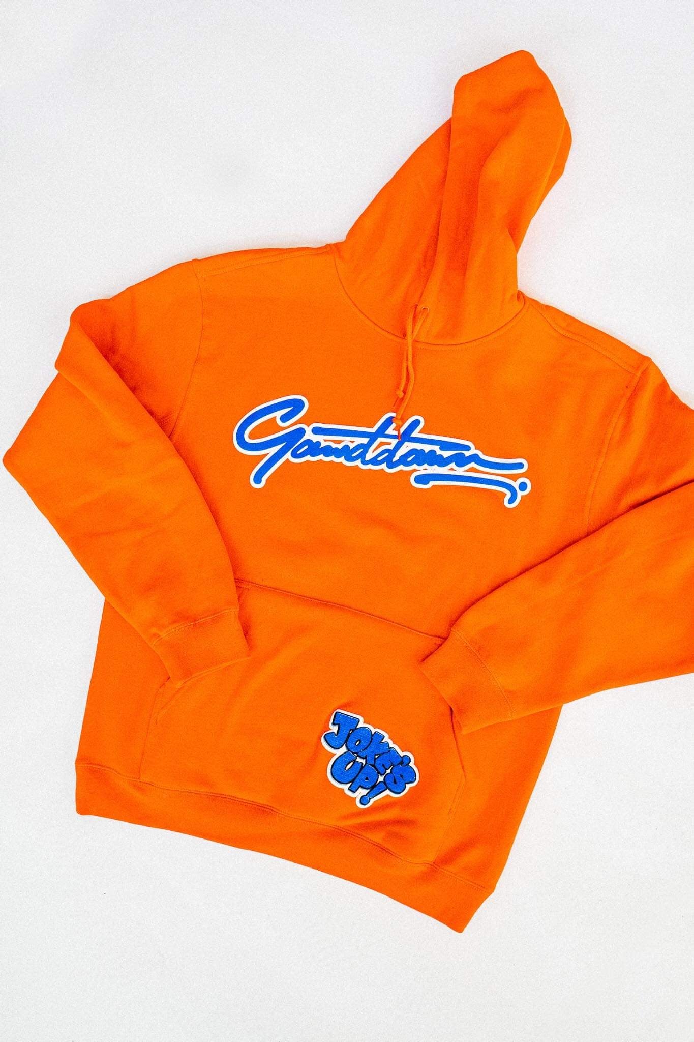 Orange Gawddamm Jokesup Hoodie