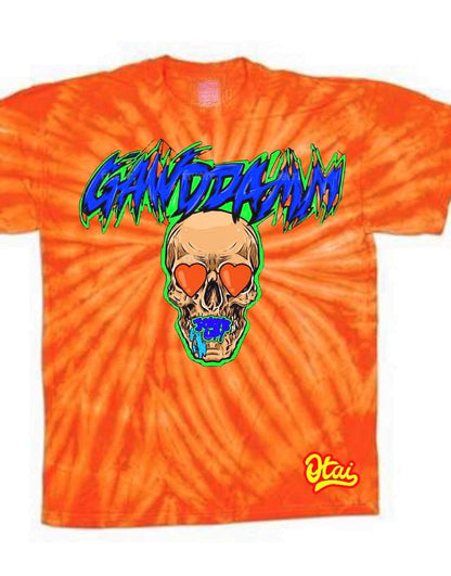 Gawddamm Skull Tie dye