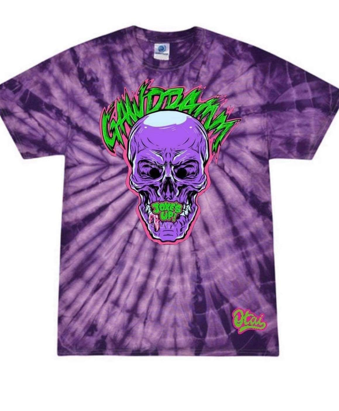 Gawddamm Skull Tie dye